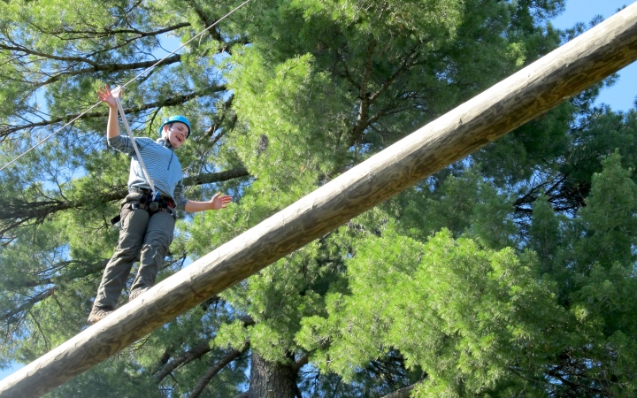 ropes course for teens